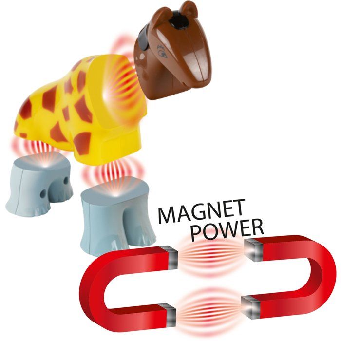 Magnetic Animals - KLEIN - 0066 - 8 Large Funny Animals Puzzle, Closed Box - 32 Pieces - From 12 Months