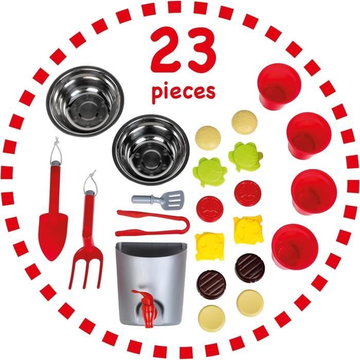 Beach picnic wooden summer kitchen with 23 accessories - Klein - 2368