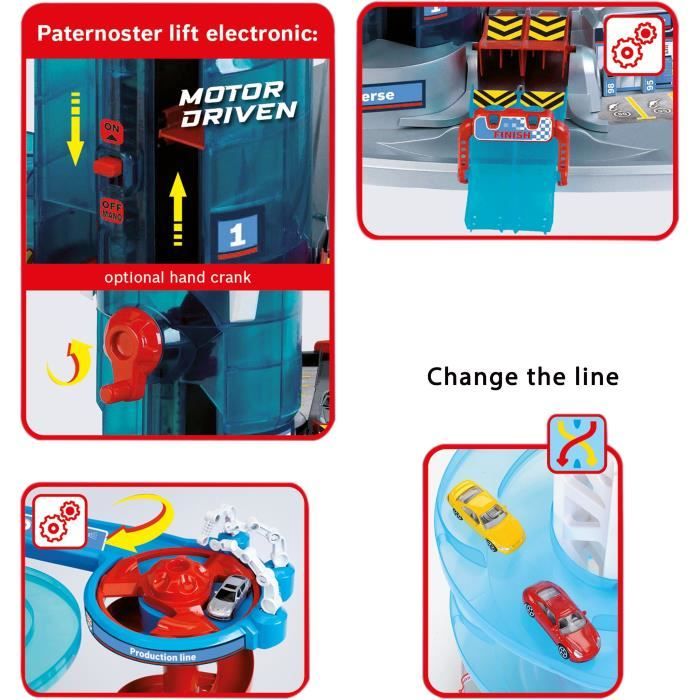 Garage toy - KLEIN - Bosch Car Service Mega Universe Garage - Includes various play elements and 5 vehicles.