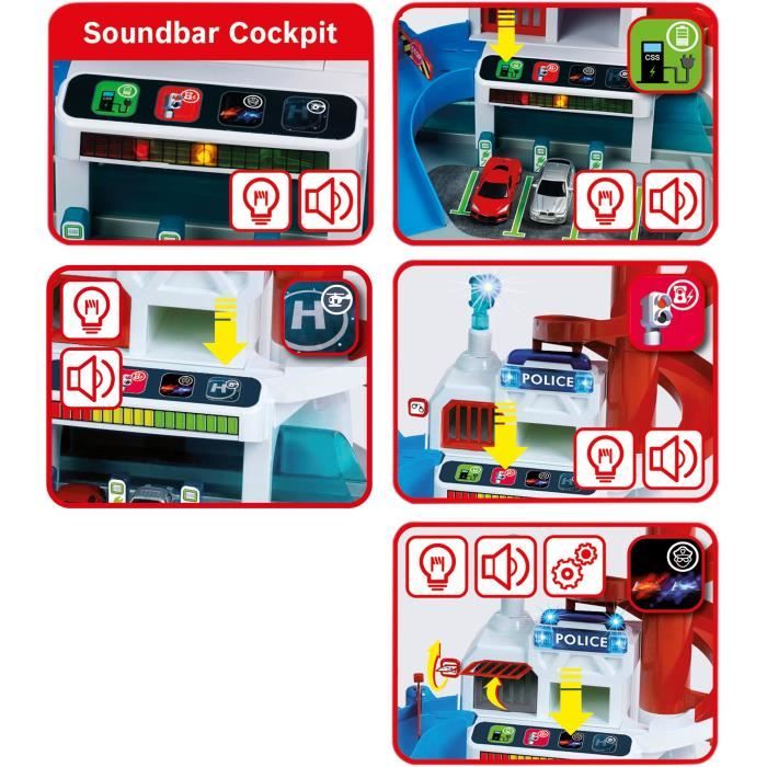 Garage toy - KLEIN - Bosch Car Service Mega Universe Garage - Includes various play elements and 5 vehicles.