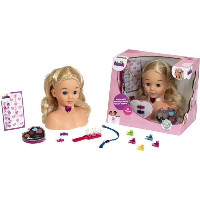 PRINCESS CORALIE Hairdressing and Makeup head with accessories - 25 cm