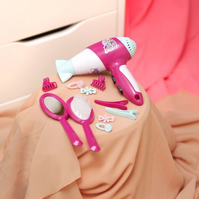 BARBIE - Hairdresser set with hair dryer 7 pieces