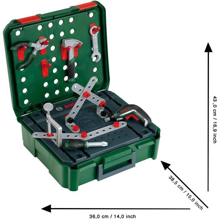 Bosch established case with ixolino II electronic screwdriver and accessories - Klein - 8396