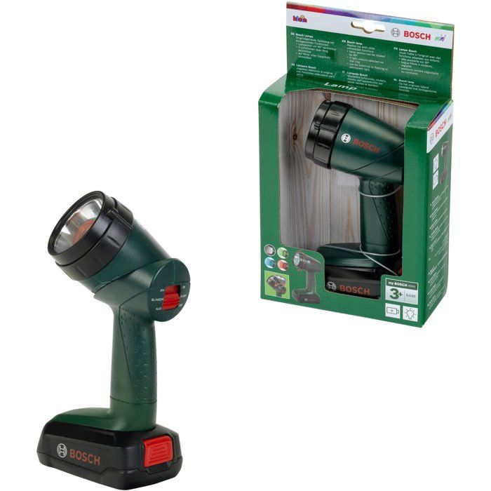 Bosch Electronic Flashlight - KLEIN - 8448 - 2 operating modes and 4 filters - 3 years warranty