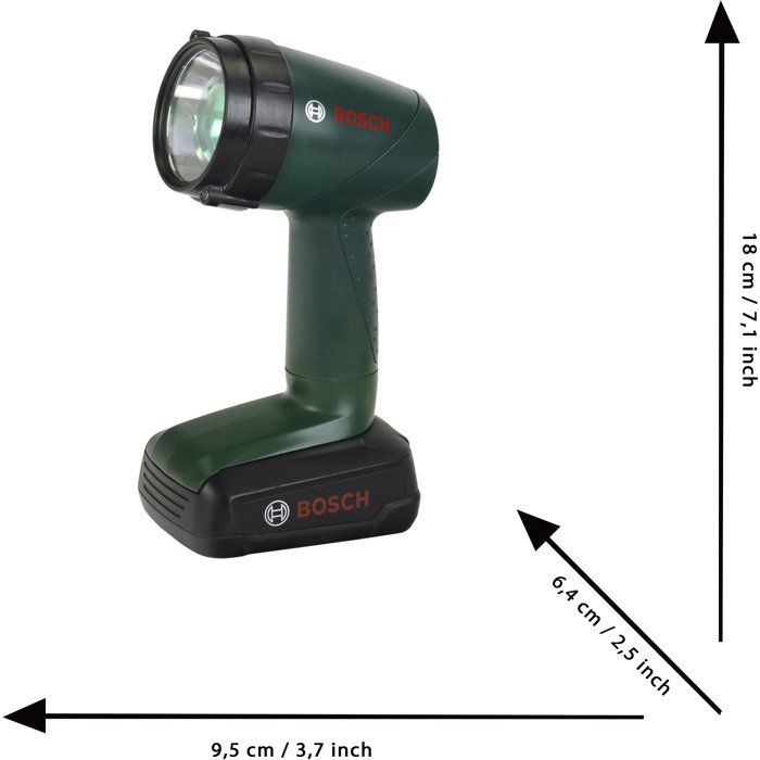 Bosch Electronic Flashlight - KLEIN - 8448 - 2 operating modes and 4 filters - 3 years warranty