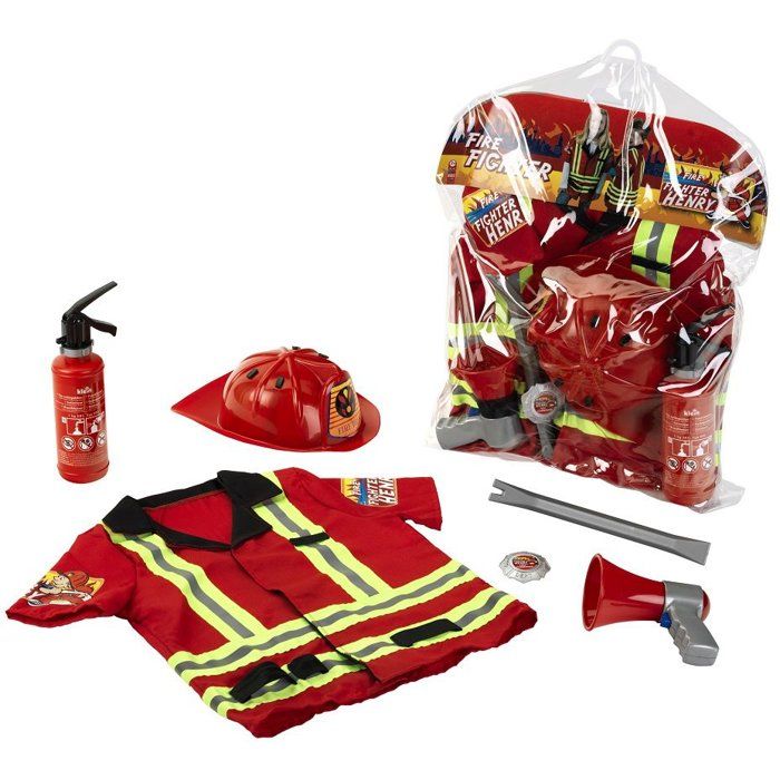 Firefighter Costume - KLEIN - 8985 - 6 pieces - Firefighter Costume - Ages 3 and up