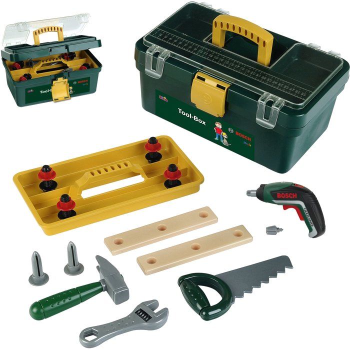 BOSCH Bosch Tool Case with Screwdriver and Compartments for Kids