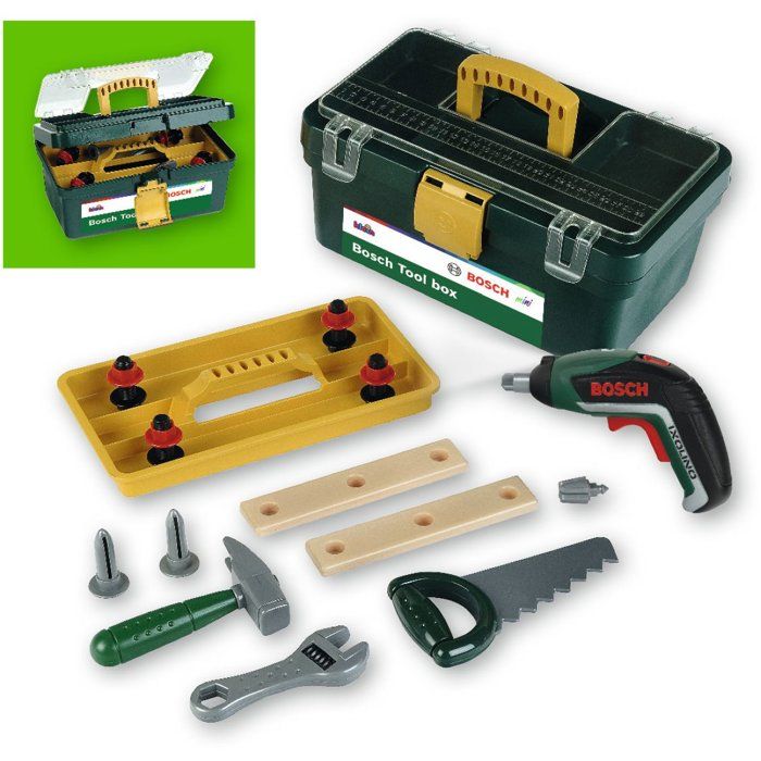 BOSCH Bosch Tool Case with Screwdriver and Compartments for Kids