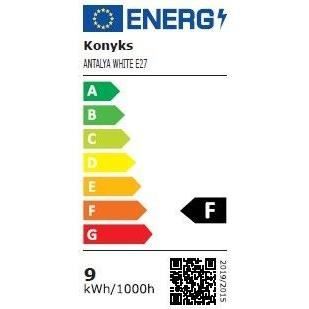 LED Bulb WiFI + BT, 780 Lumens, 9W, Adjustable White - Konyks Antalya White E27