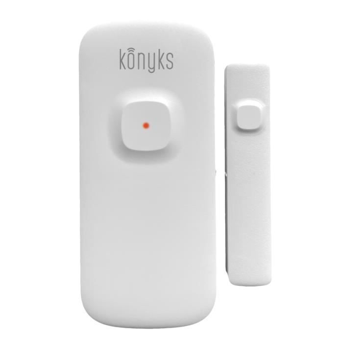 Konyks Senso Charge 2 - Battery-powered Wi-Fi opening detector for doors and windows, 1 year battery life, Smartphone notifications