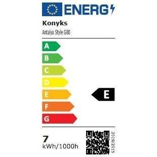 Wi-Fi + BT Bulb, Adjustable White, E27, 7W - Konyks Antalya Style G80-E27