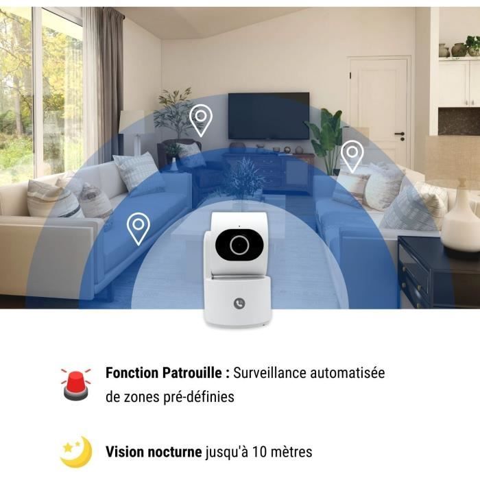 Surveillance camera - KONYKS - CAMINI CARE 2 - Indoor - Wifi with siren and video call button