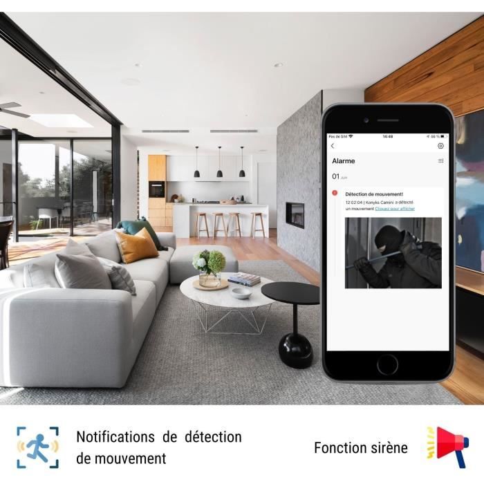 Surveillance camera - KONYKS - CAMINI 2 - Interior - Motorized - Wifi - Motion detection