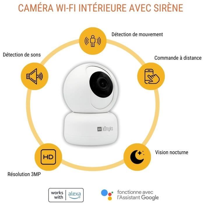 Surveillance camera - KONYKS - CAMINI 2 - Interior - Motorized - Wifi - Motion detection