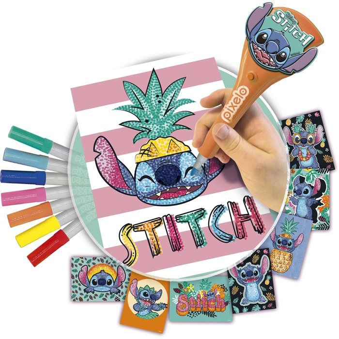 TOY - LANSAY - Pixelo Stitch - 8 illustrations - Multicolor - From 6 years old