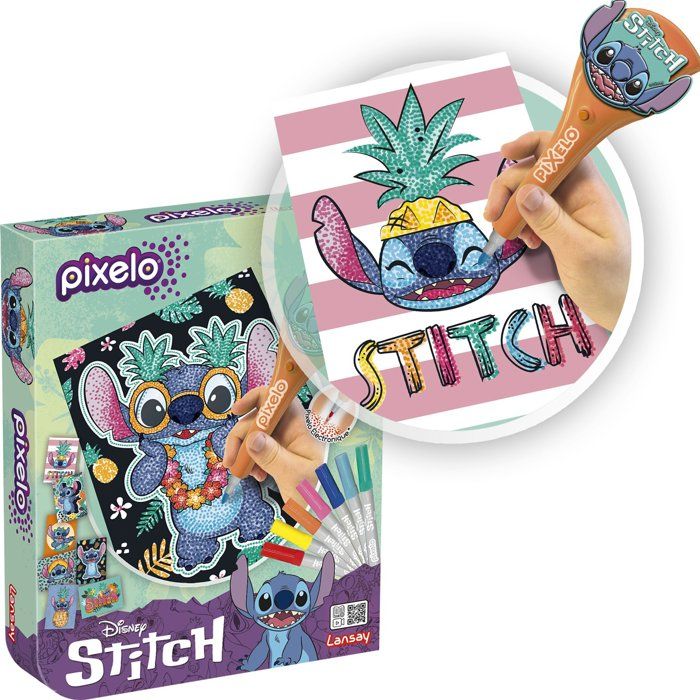 TOY - LANSAY - Pixelo Stitch - 8 illustrations - Multicolor - From 6 years old