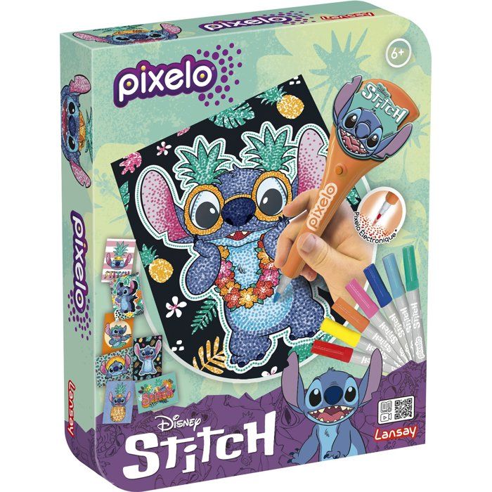 TOY - LANSAY - Pixelo Stitch - 8 illustrations - Multicolor - From 6 years old