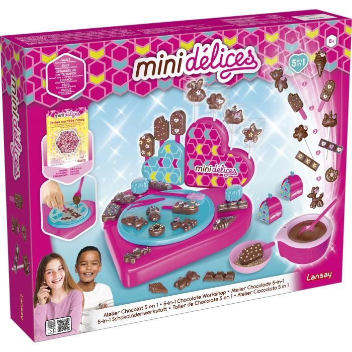 LANSAY Mini Delights Cooking Game My Super Chocolate Workshop 5 in 1 - Girl - from 6 years