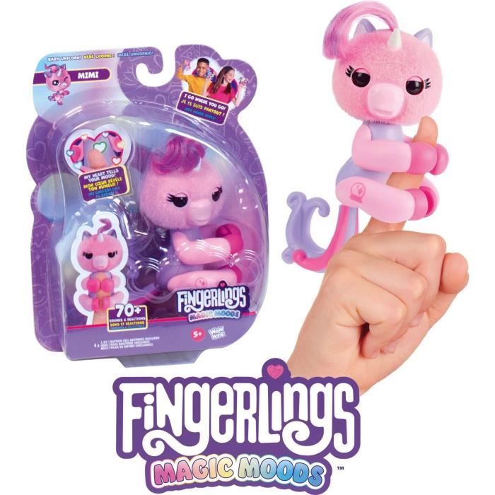 Fingerlings - LANSAY - Magic Moods Mimi the unicorn - Playtime game - From 5 years old