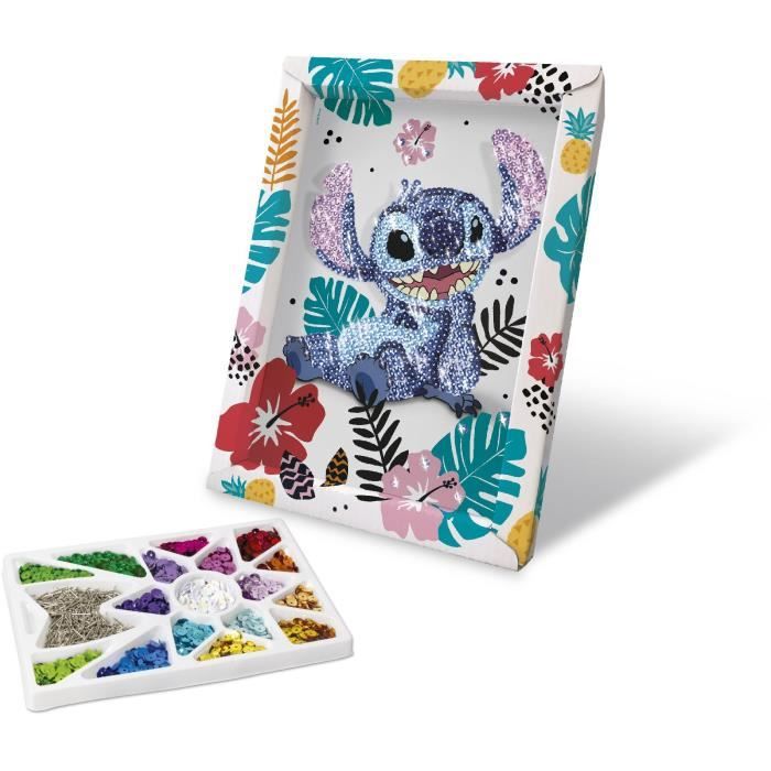 STITCH sequin collection, creative game, Disney Stitch set, ages 7 and up, LANSAY