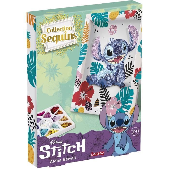 STITCH sequin collection, creative game, Disney Stitch set, ages 7 and up, LANSAY