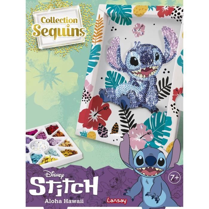 STITCH sequin collection, creative game, Disney Stitch set, ages 7 and up, LANSAY