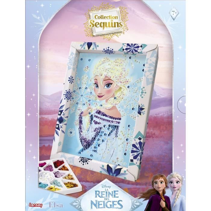 Creative game - LANSAY - Sequin collection - ELSA FROZEN - From 7 years old