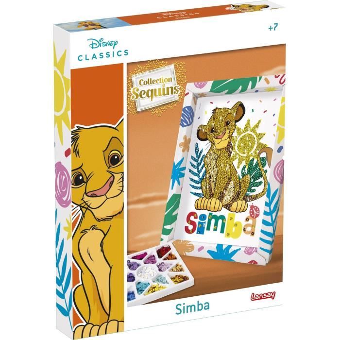 Creative game - LANSAY - Sequin collection - SIMBA THE LION KING - From 7 years old