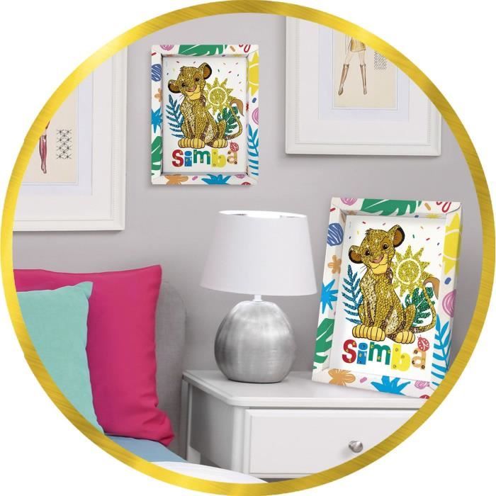 Creative game - LANSAY - Sequin collection - SIMBA THE LION KING - From 7 years old