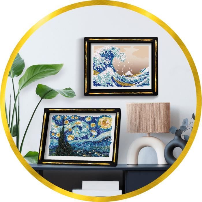 Creative leisure kit - LANSAY - Sequins collection - The starry night - Van Gogh - From 14 years old