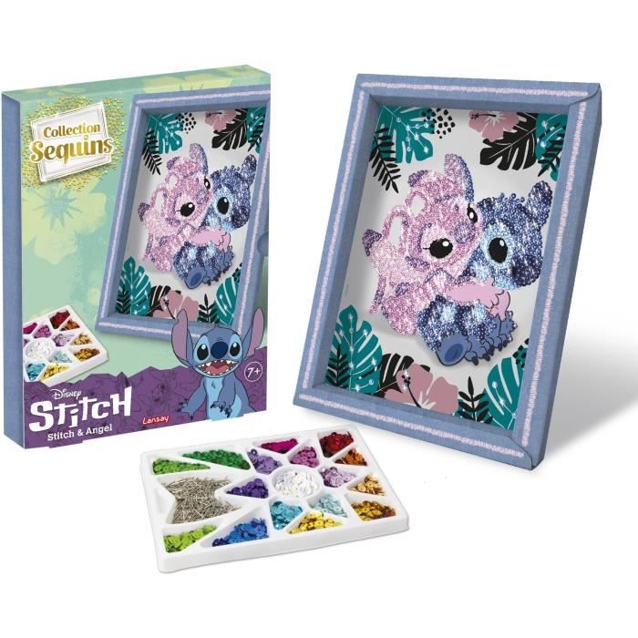 Creative game - LANSAY - Sequin collection - STITCH & ANGEL - From 7 years old