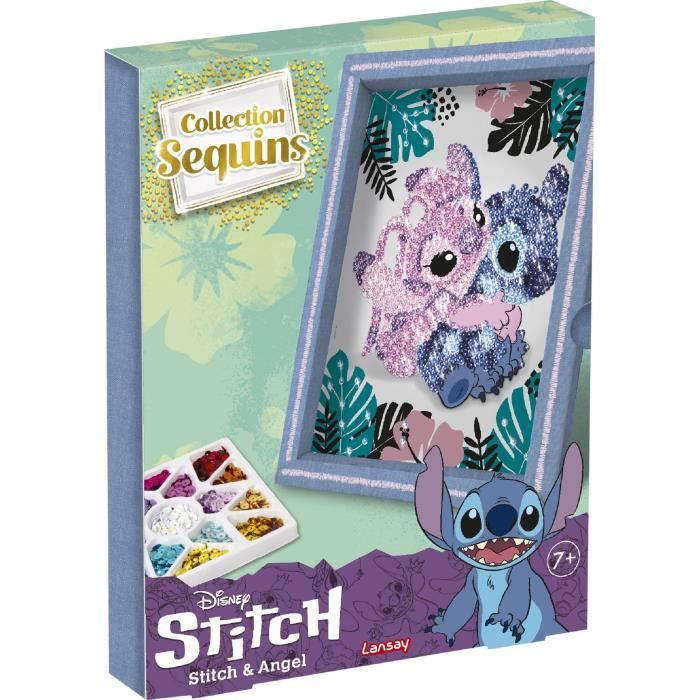 Creative game - LANSAY - Sequin collection - STITCH & ANGEL - From 7 years old