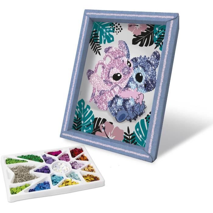 Creative game - LANSAY - Sequin collection - STITCH & ANGEL - From 7 years old