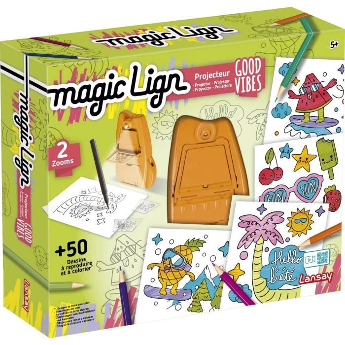 Magic Lign - LANSAY - Good vibes projector - 50 illustrations - From 5 years old
