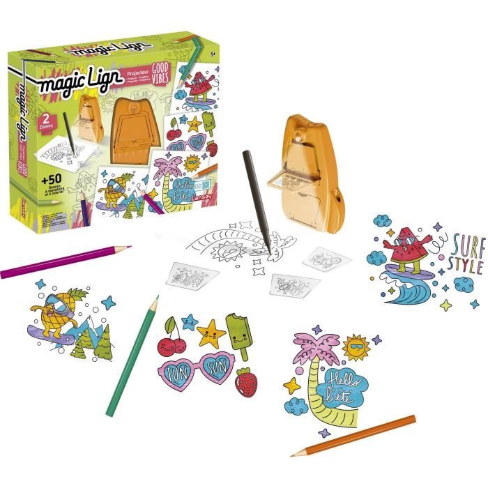 Magic Lign - LANSAY - Good vibes projector - 50 illustrations - From 5 years old