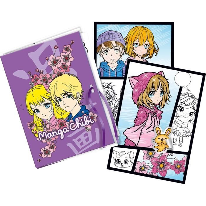 Magic Lign - LANSAY - Repro Manga Chibi Box - 100 illustrations - From 7 years old
