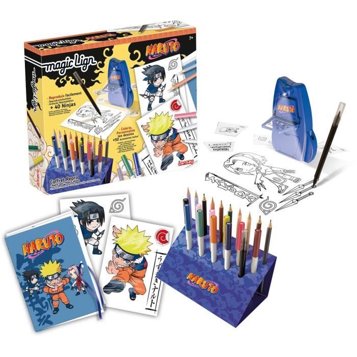 Magic Lign - LANSAY - Naruto Repro Box - 100 illustrations - From 7 years old
