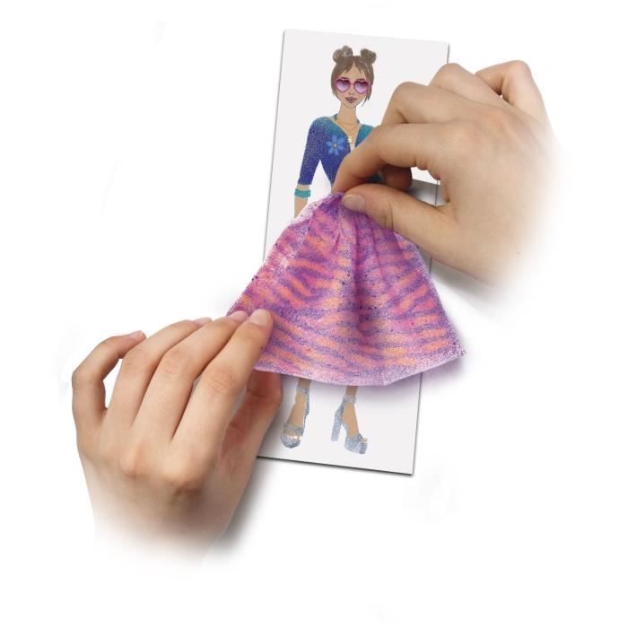 Coloring game - LANSAY - Blopens - My Fashion Workshop - 20 stencils - From 7 years old