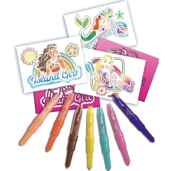 Blopens - LANSAY - Disney Princess - 7 stencils - Ages 5 and up