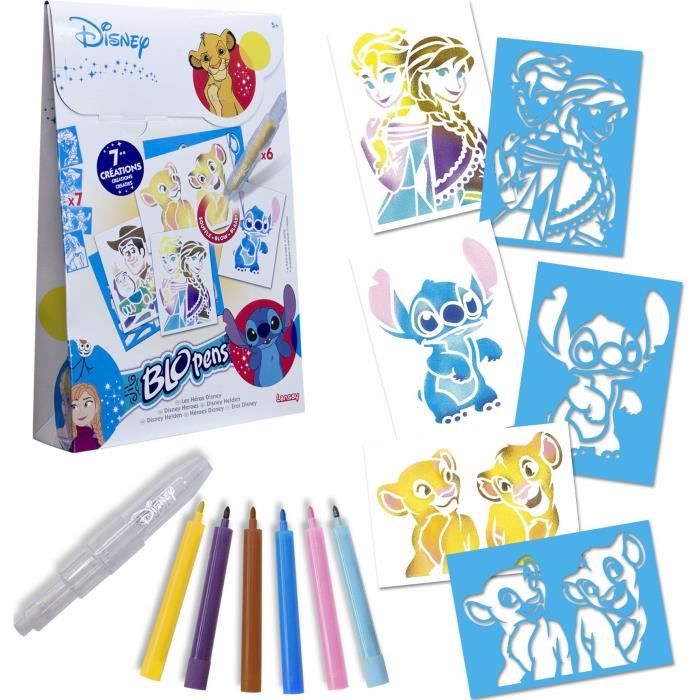 Blopens - LANSAY - Disney heroes - 7 stencils - Ages 5 and up