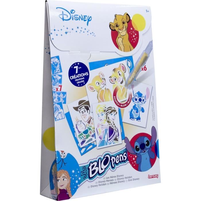 Blopens - LANSAY - Disney heroes - 7 stencils - Ages 5 and up