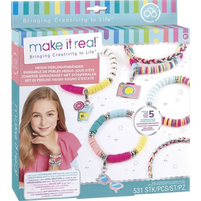 Make it real - Heishi jewelry summer days - Manufacture of children's jewelry - 8 years old - Lansay