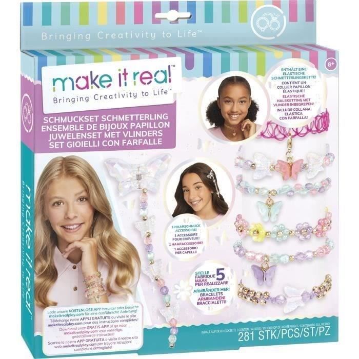 Jewelry creation game - LANSAY - 41323 - Make It Real - Butterfly Jewelry