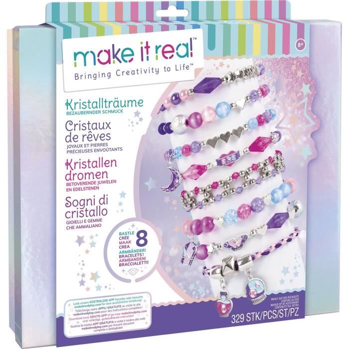 Make It Real - Jewelry Box Crystals of Deluts - Manufacturing of children's jewelry - 8 years old - Lansay