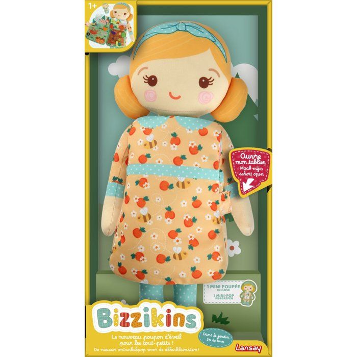Early Learning Toy - LANSAY - BIZZIKINS - IN THE GARDEN - Educational Doll - Ages 12 months and up
