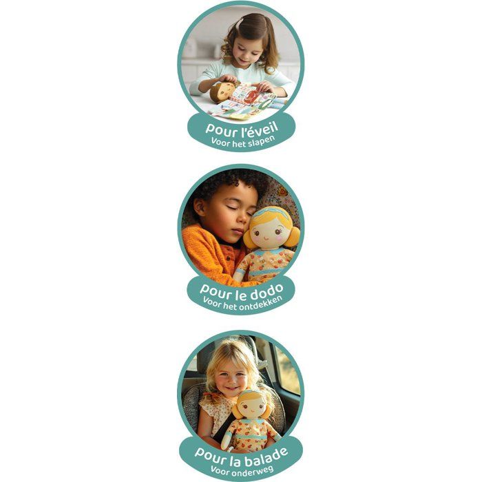 Early Learning Toy - LANSAY - BIZZIKINS - IN THE GARDEN - Educational Doll - Ages 12 months and up