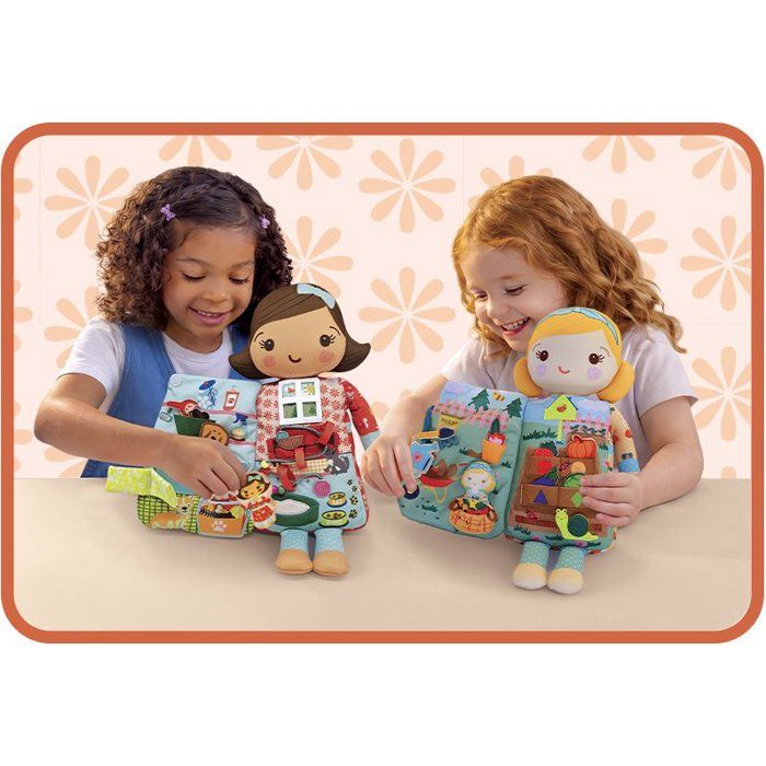 Early Learning Toy - LANSAY - BIZZIKINS - WITH ANIMALS - Educational Doll - Ages 12 months and up