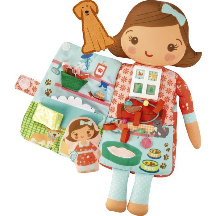 Early Learning Toy - LANSAY - BIZZIKINS - WITH ANIMALS - Educational Doll - Ages 12 months and up