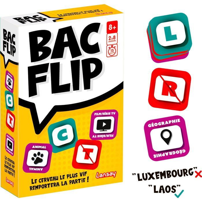 Board game - LANSAT - BAC FLIP - From 8 years old