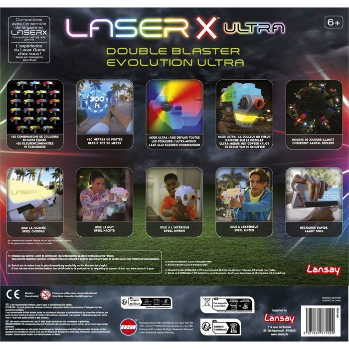 Laser game - LANSAY - 87552 - Laser X - Double Blaster Evolution Ultra